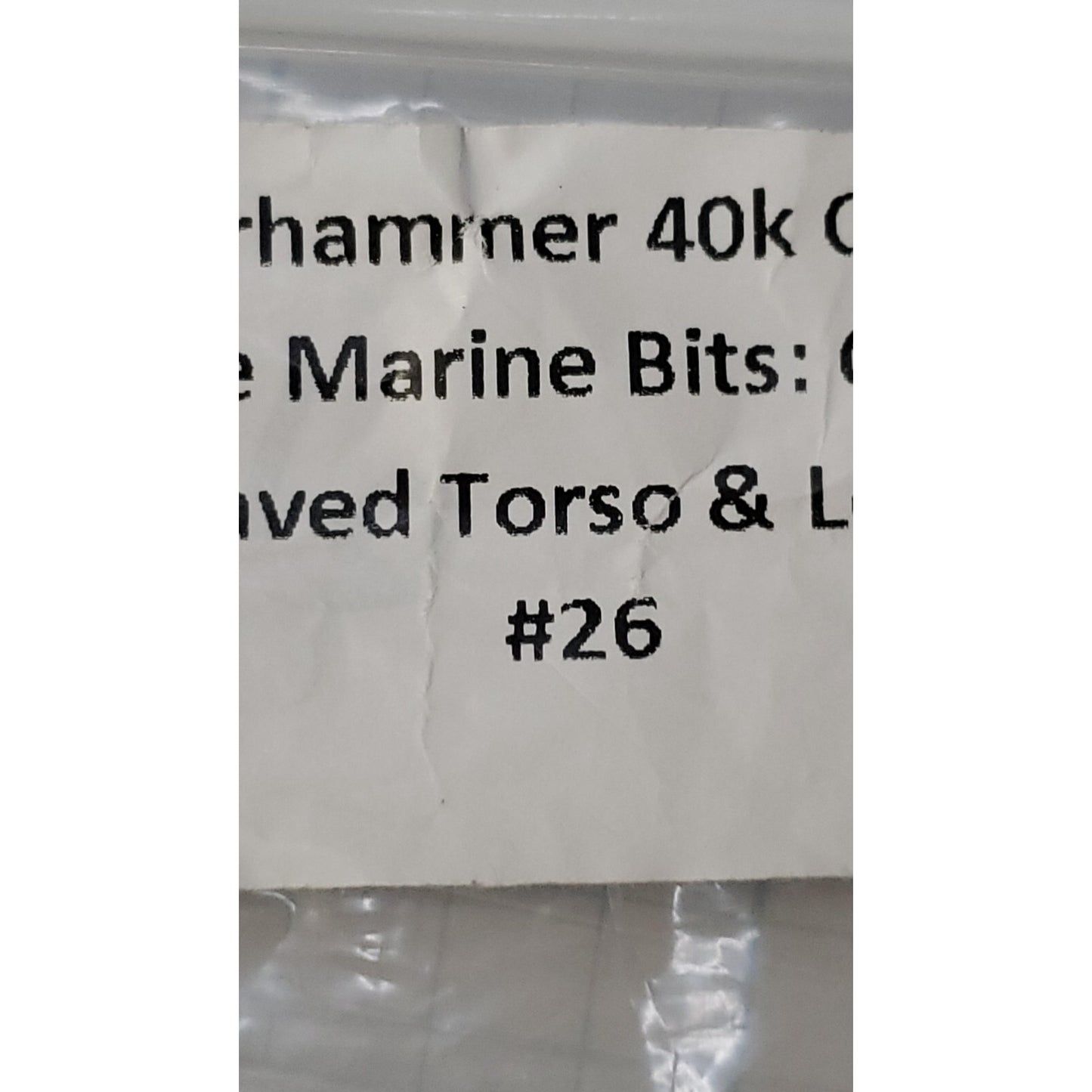 40k Chaos Space Marine Bits Chosen Engraved Torso & Legs Set #26