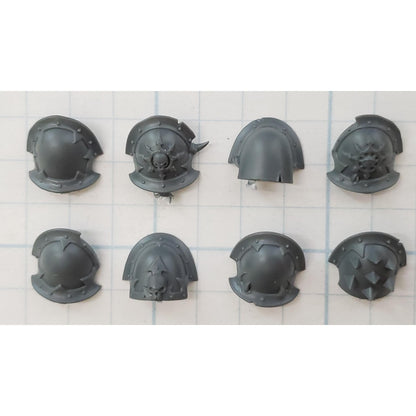 40K Chaos Space Marine Bits Legionary Shoulder Pads w Icons Skulls x10