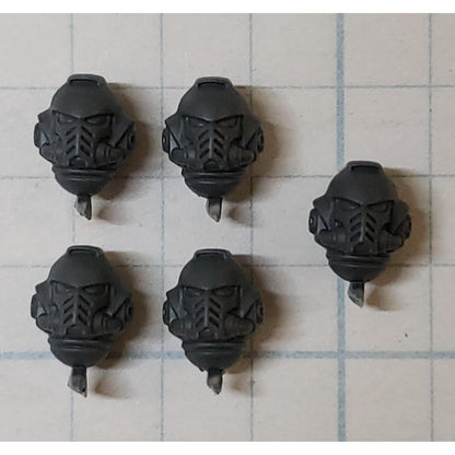 40k Space Marine Bits Primaris Jump Pack Intercessors Helmet Heads x5 Set 40k