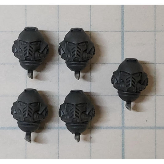 40k Space Marine Bits Primaris Jump Pack Intercessors Helmet Heads x5 Set 40k