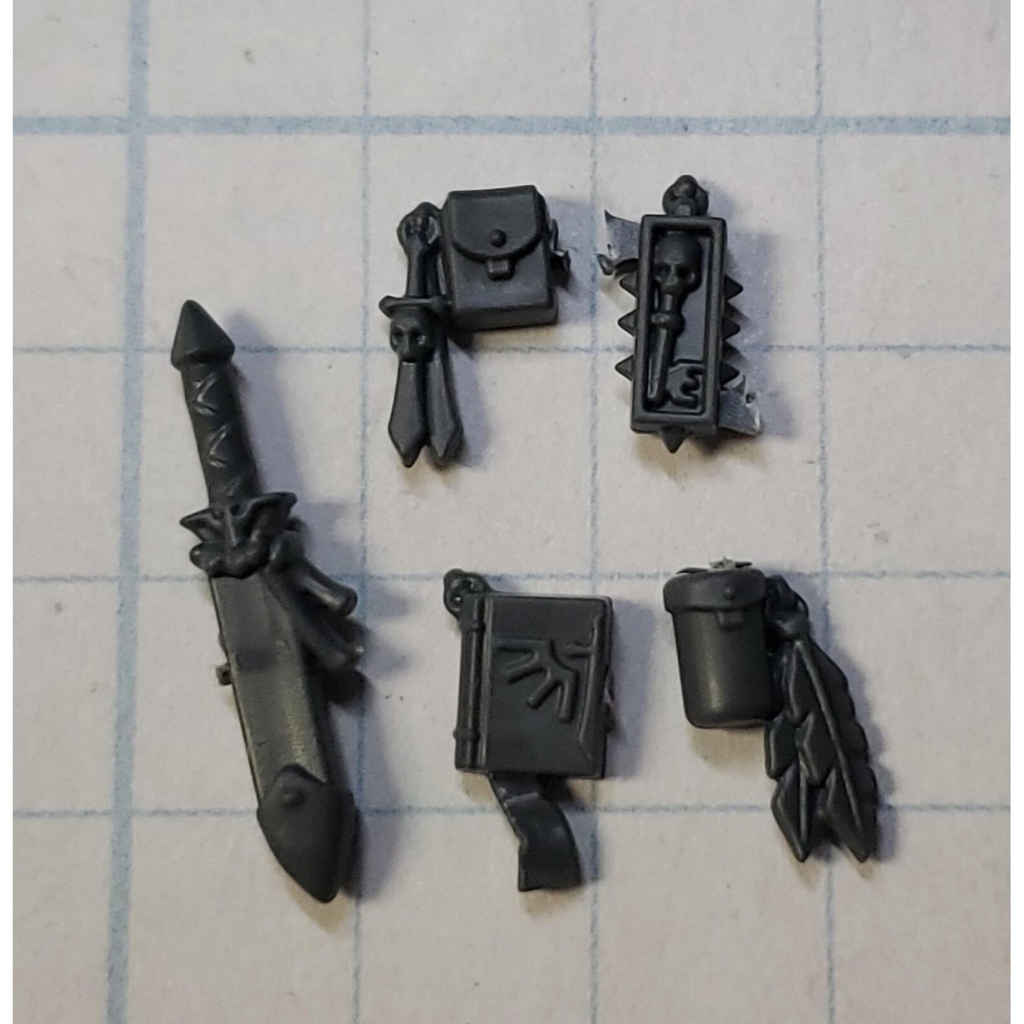 40k Dark Angels Bits Upgrade Relics Dagger Sheath Book of Litanies #40