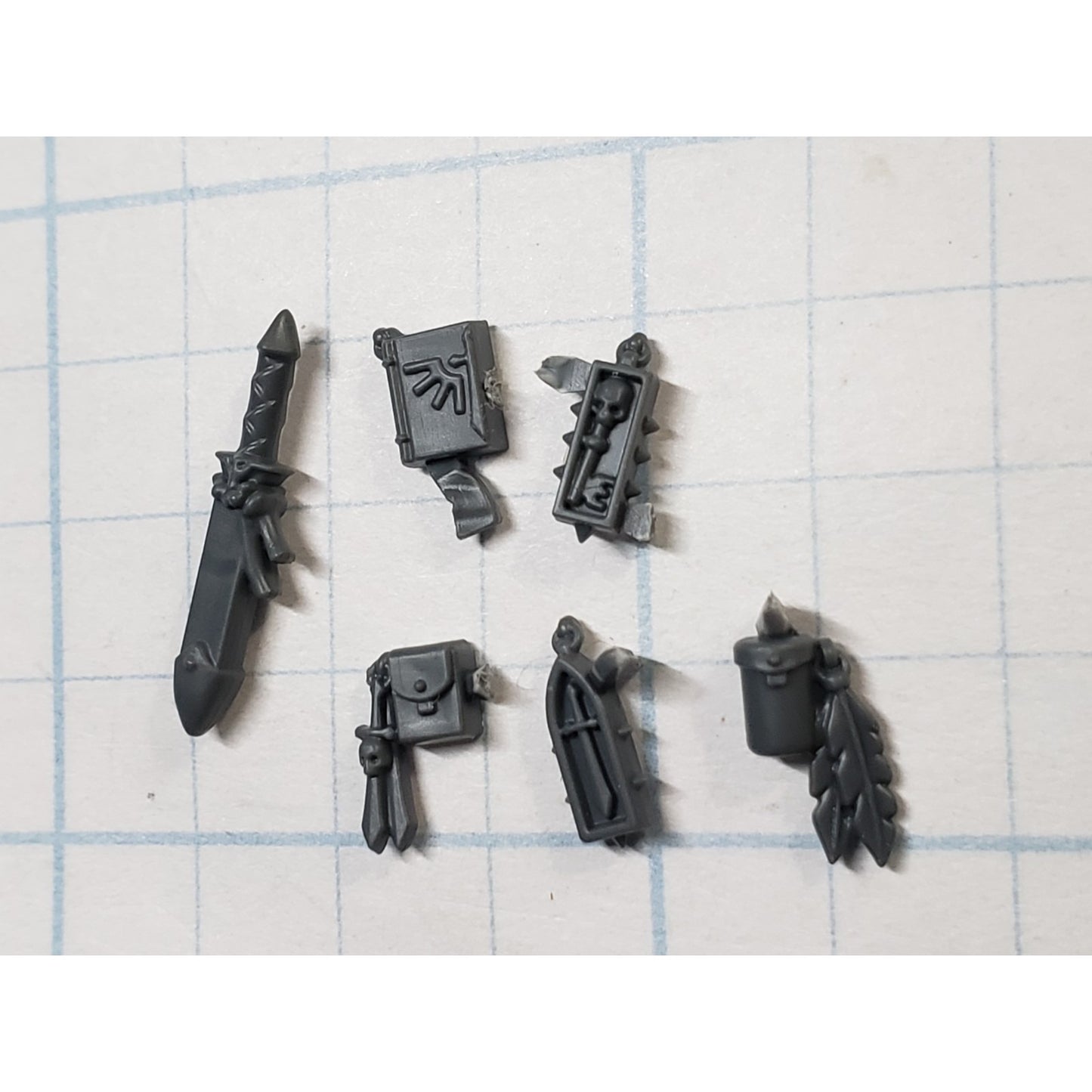40k Dark Angels Bits Upgrade Relics Dagger Sheath Book of Litanies #40