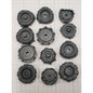 40k Ork Bits Trukk 4 Wheel Drive Tire Wheels x6 Set