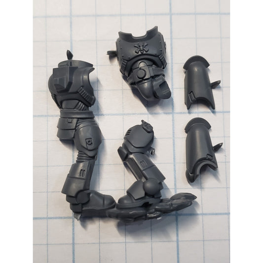 40k Space Wolves Bits Grey Hunters Pack Torso Legs Mark X Armor #43