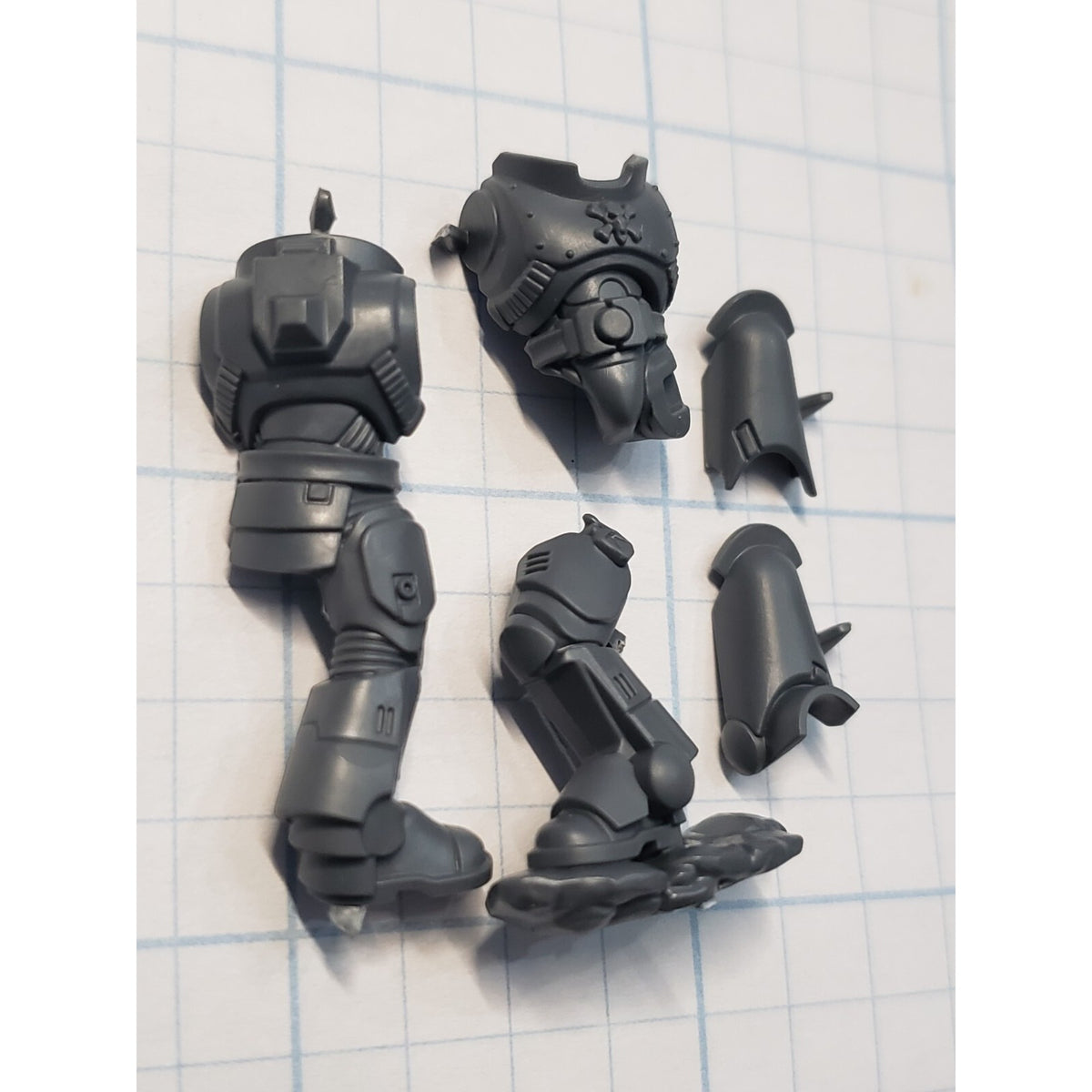 40k Space Wolves Bits Grey Hunters Pack Torso Legs Mark X Armor #43