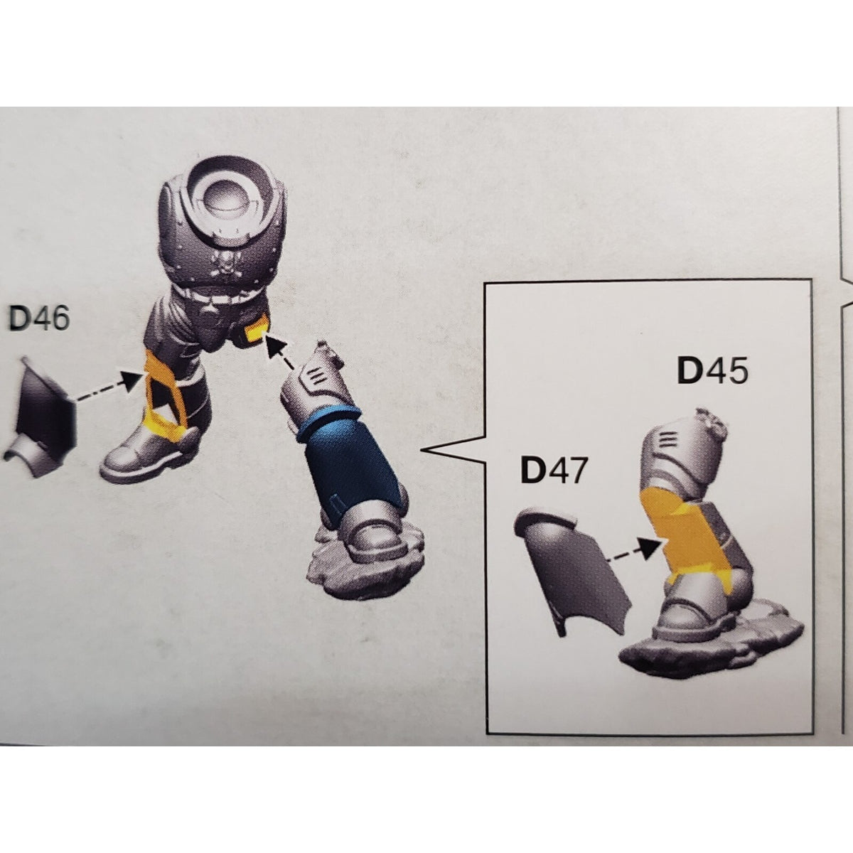 40k Space Wolves Bits Grey Hunters Pack Torso Legs Mark X Armor #43