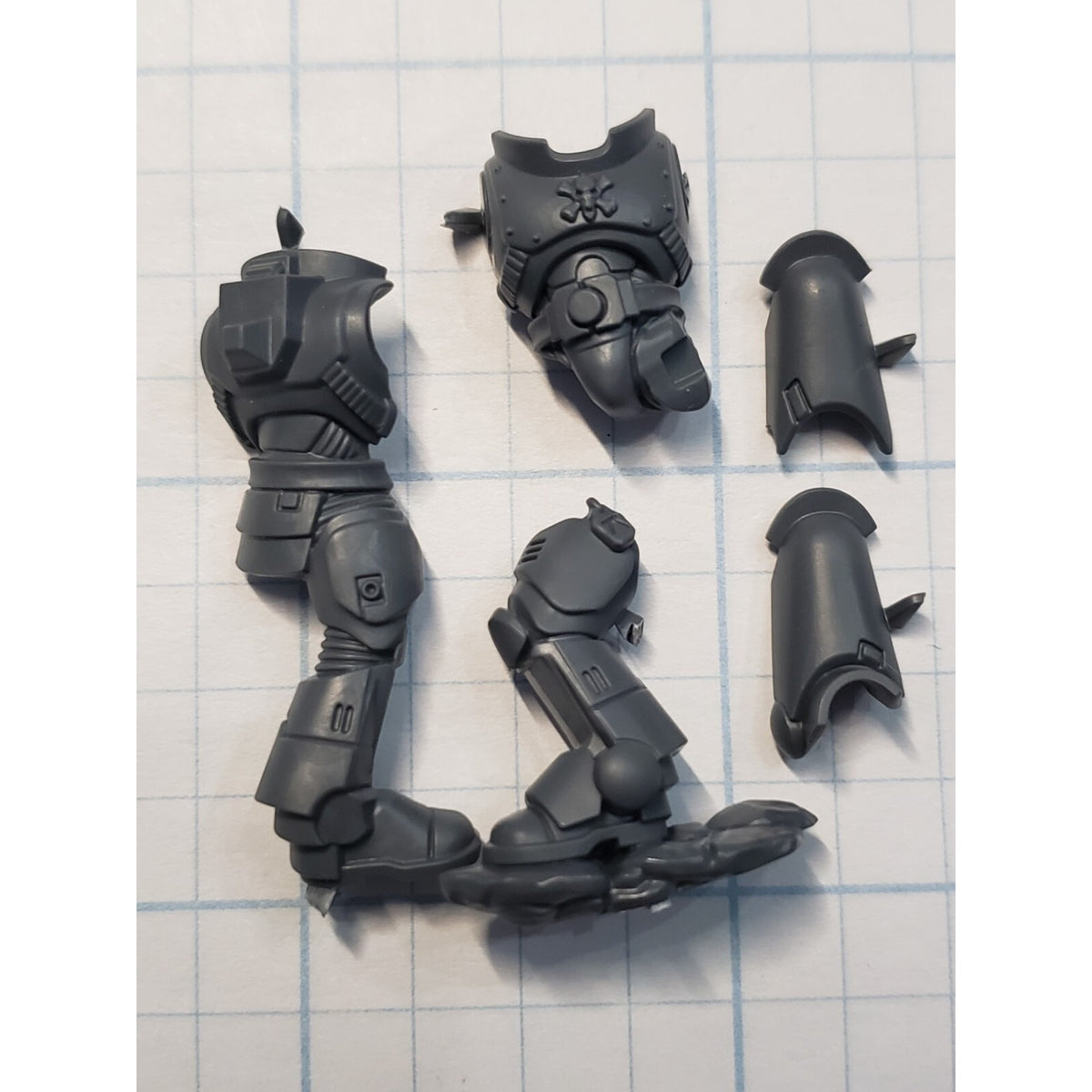 40k Space Wolves Bits Grey Hunters Pack Torso Legs Mark X Armor #43