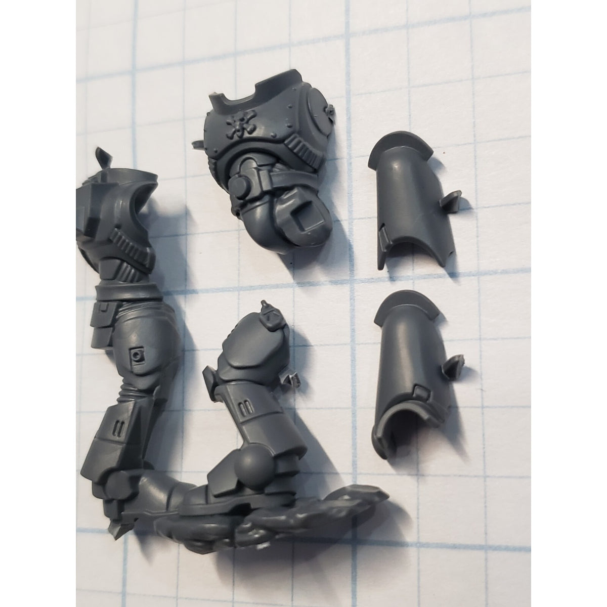 40k Space Wolves Bits Grey Hunters Pack Torso Legs Mark X Armor #43