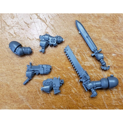 40k Space Marine Bits Devastator Pistol Chainsword Power Sword Pistol Set