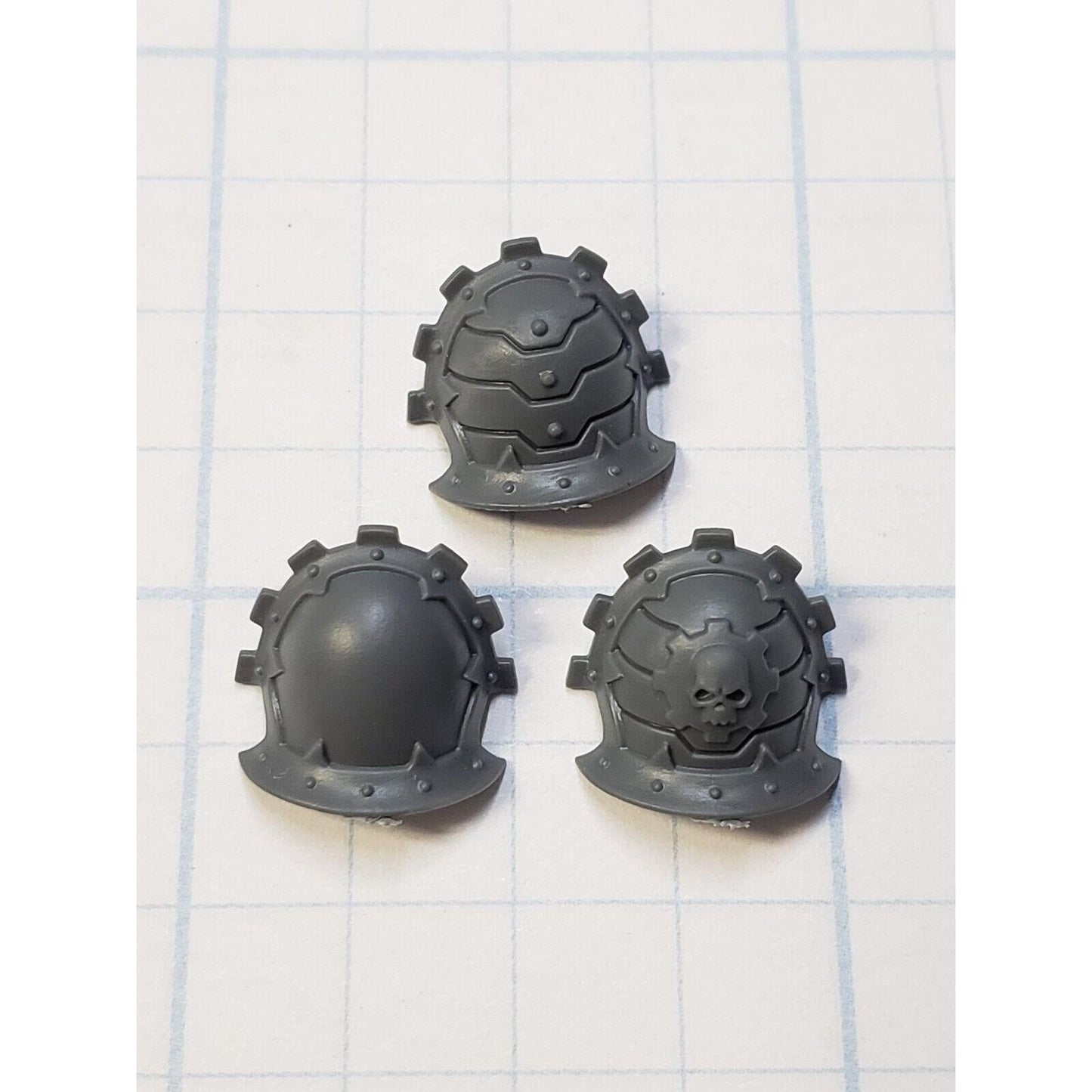40k Chaos Space Marine Bits Warpsmith Traitor Cog Shoulder Pads x3 Set
