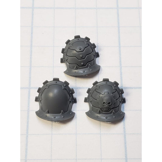40k Chaos Space Marine Bits Warpsmith Traitor Cog Shoulder Pads x3 Set