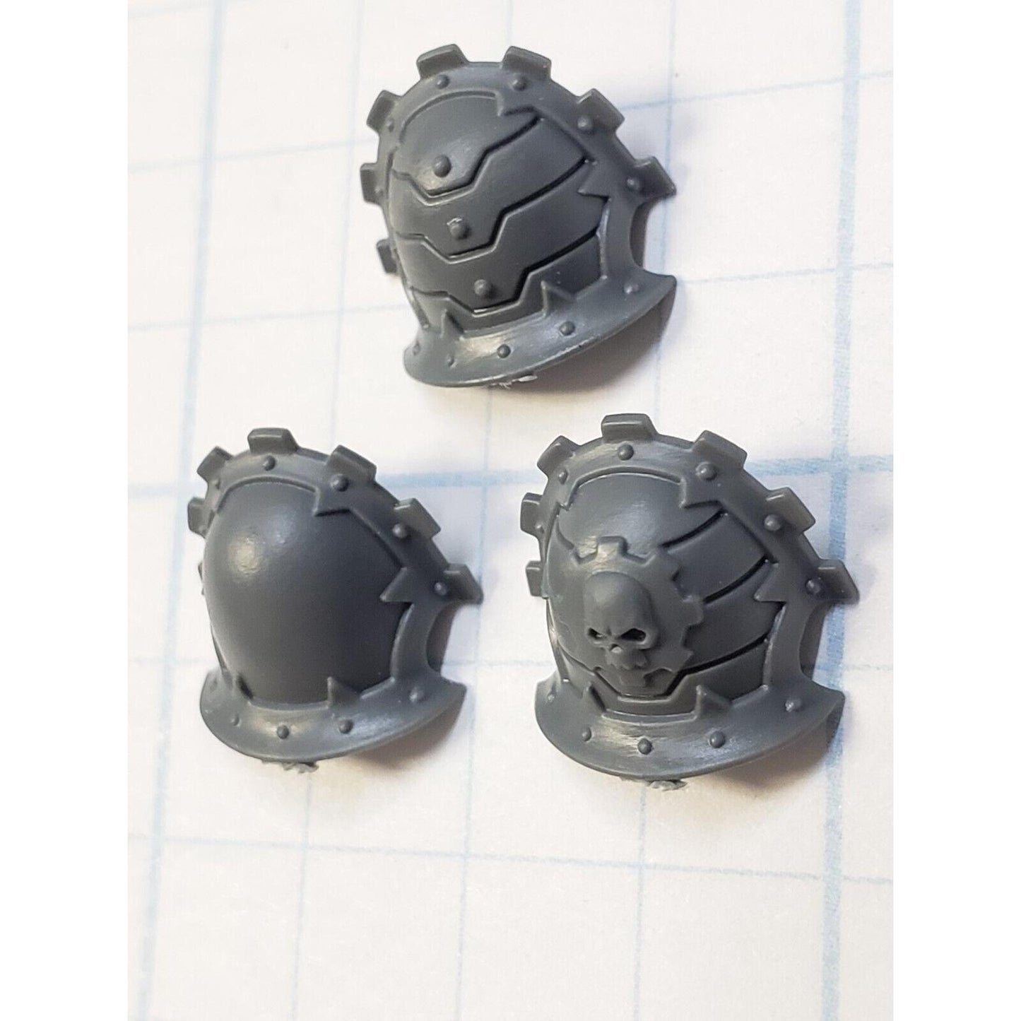 40k Chaos Space Marine Bits Warpsmith Traitor Cog Shoulder Pads x3 Set