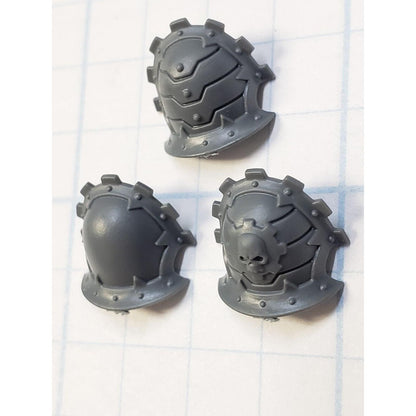 40k Chaos Space Marine Bits Warpsmith Traitor Cog Shoulder Pads x3 Set
