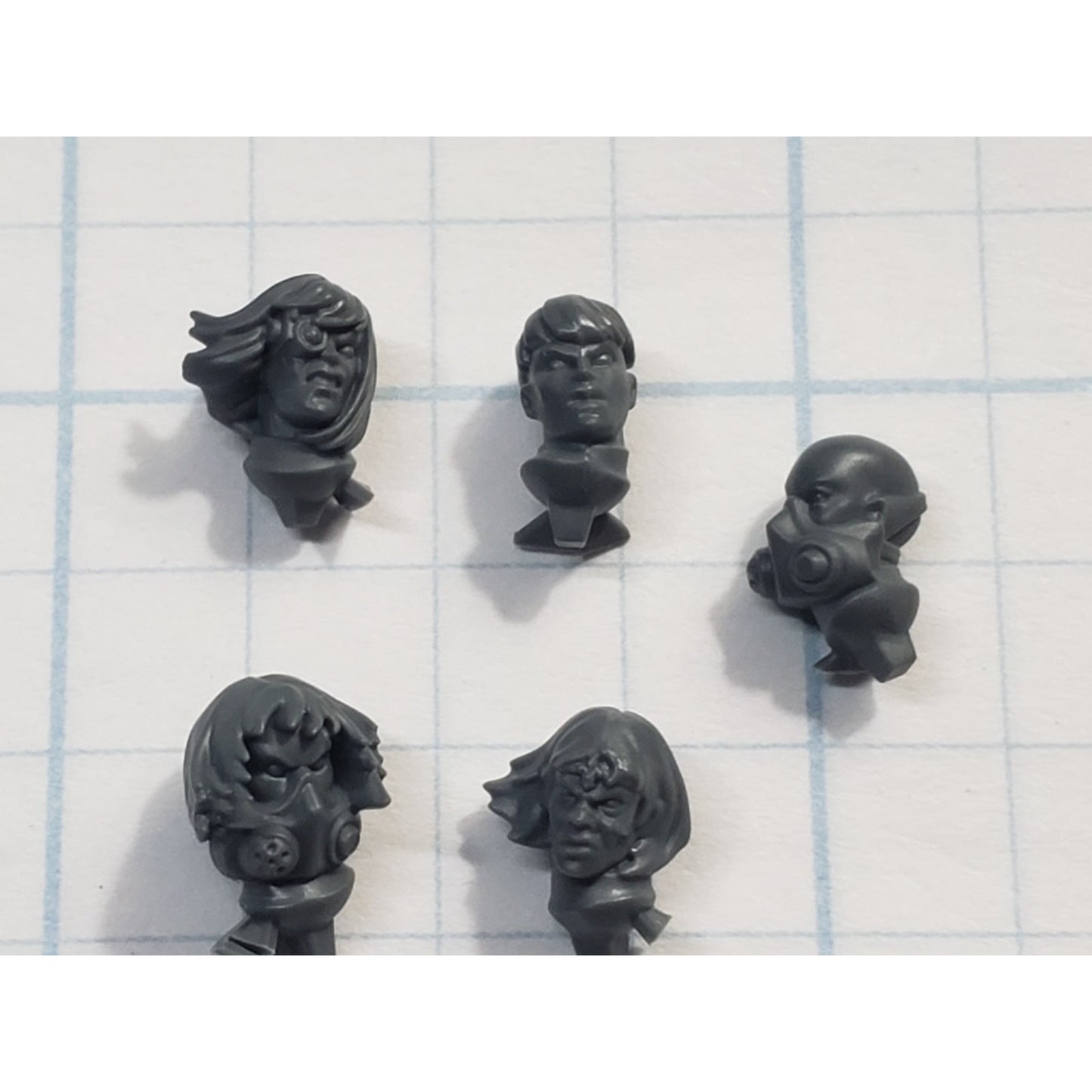 40k Adeptus Sororitas Bits Seraphim Bare Female Heads x5 Set B