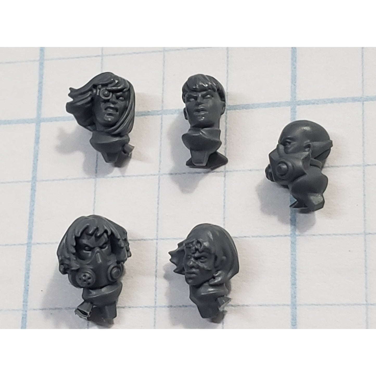 40k Adeptus Sororitas Bits Seraphim Bare Female Heads x5 Set B