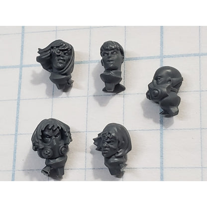40k Adeptus Sororitas Bits Seraphim Bare Female Heads x5 Set B