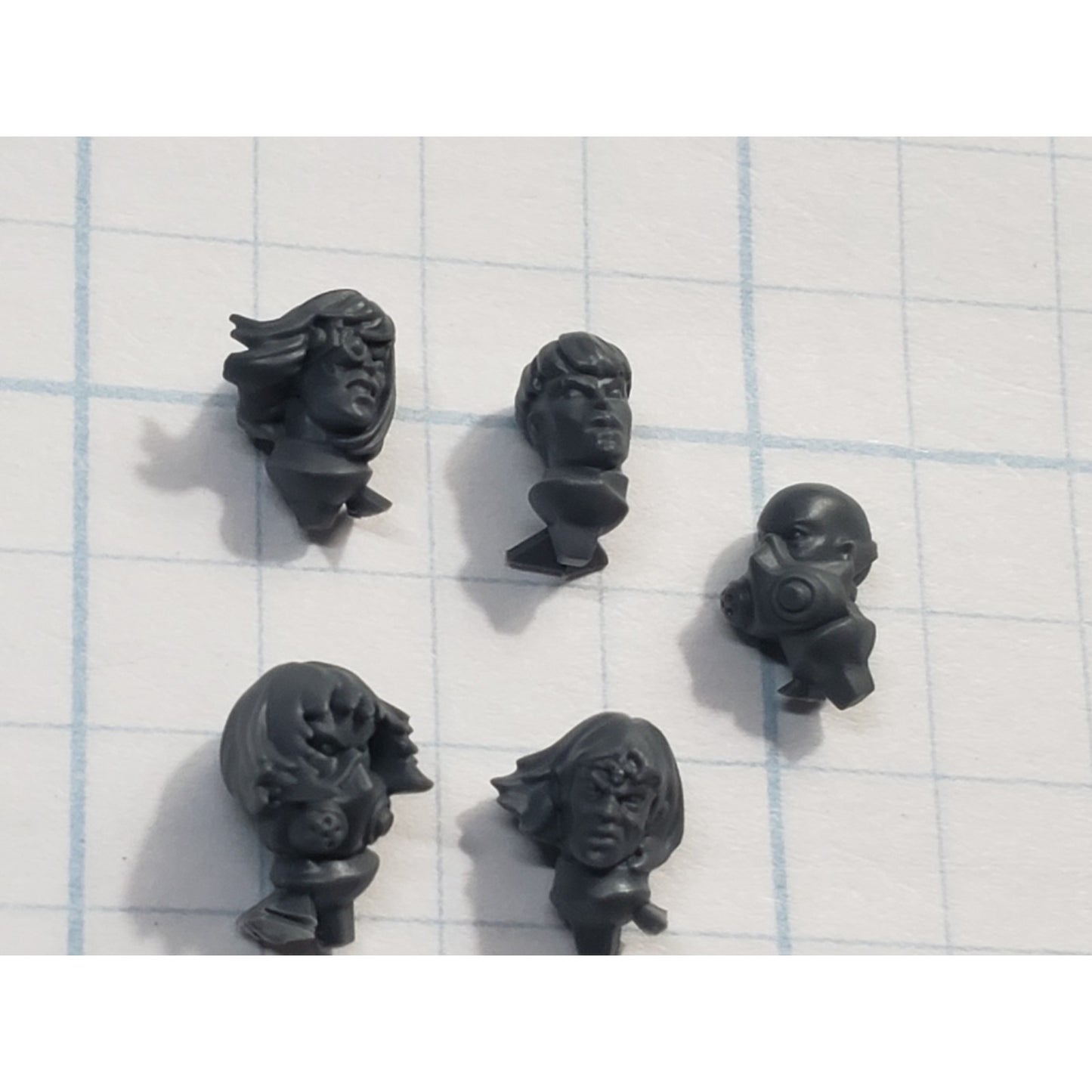 40k Adeptus Sororitas Bits Seraphim Bare Female Heads x5 Set B
