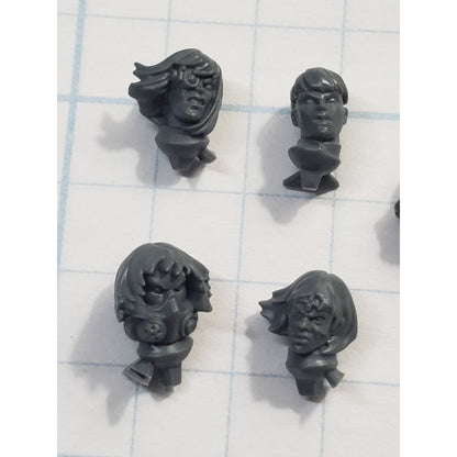 40k Adeptus Sororitas Bits Seraphim Bare Female Heads x5 Set B