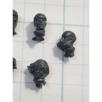 40k Adeptus Sororitas Bits Seraphim Bare Female Heads x5 Set B