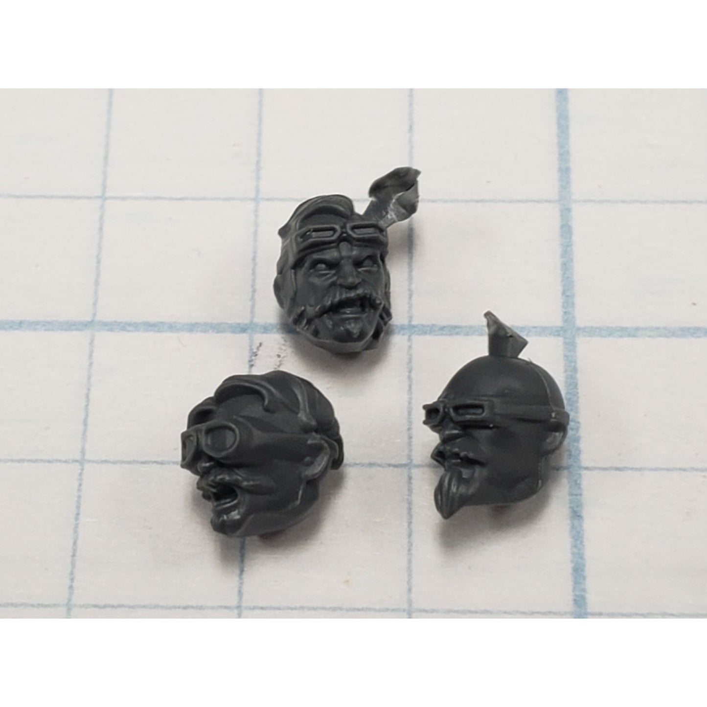 Necromunda Bits Orlock Weapon Upgrade Bare Heads x3 S03