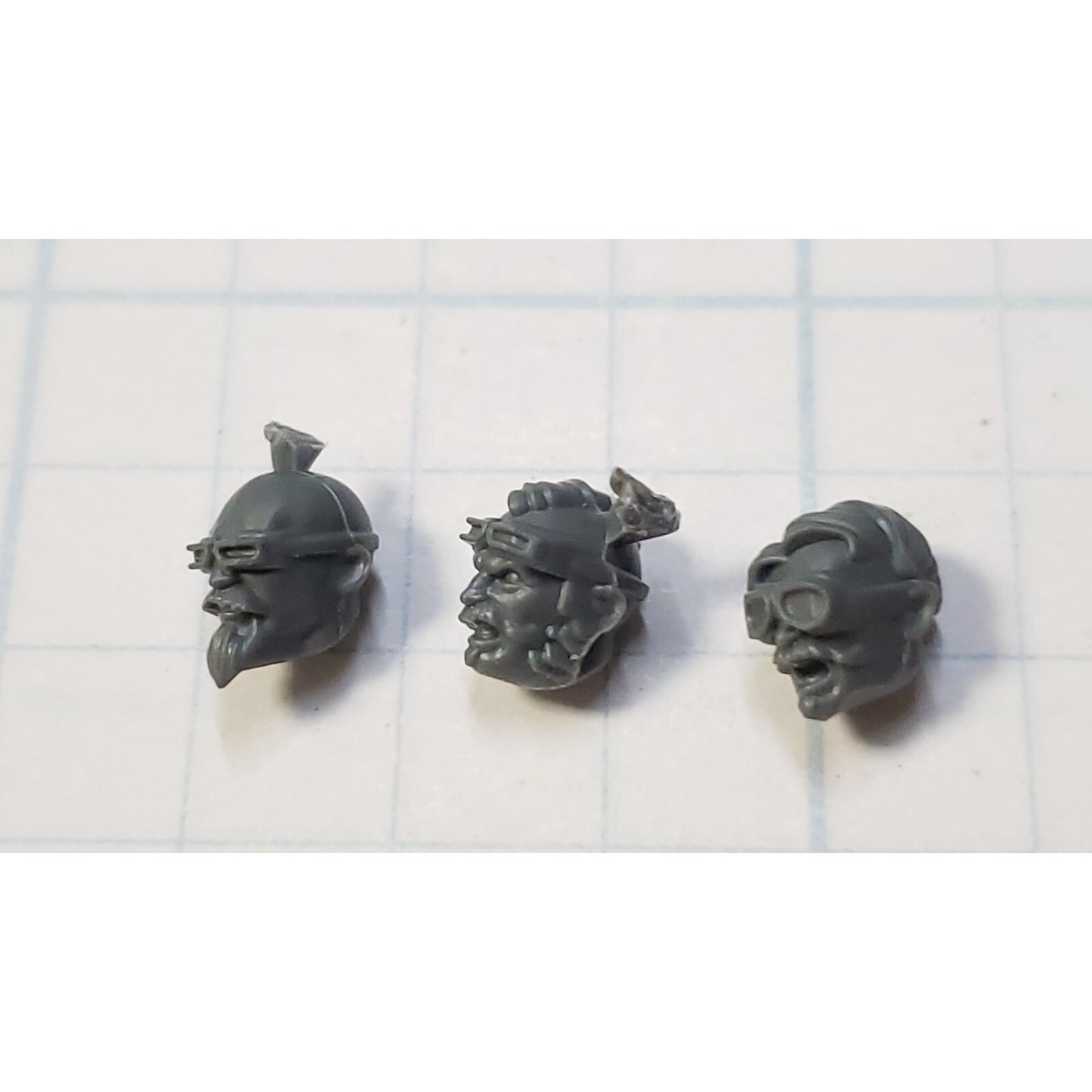 Necromunda Bits Orlock Weapon Upgrade Bare Heads x3 S03