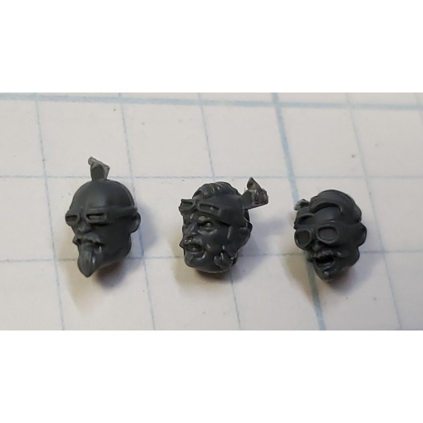 Necromunda Bits Orlock Weapon Upgrade Bare Heads x3 S03