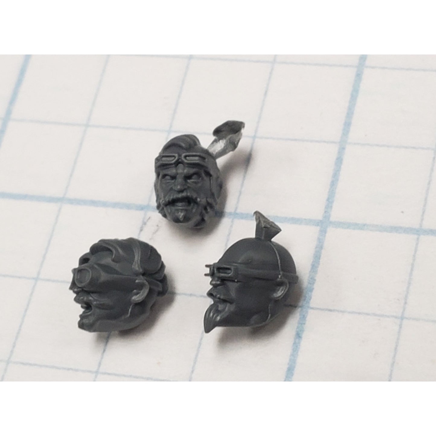 Necromunda Bits Orlock Weapon Upgrade Bare Heads x3 S03