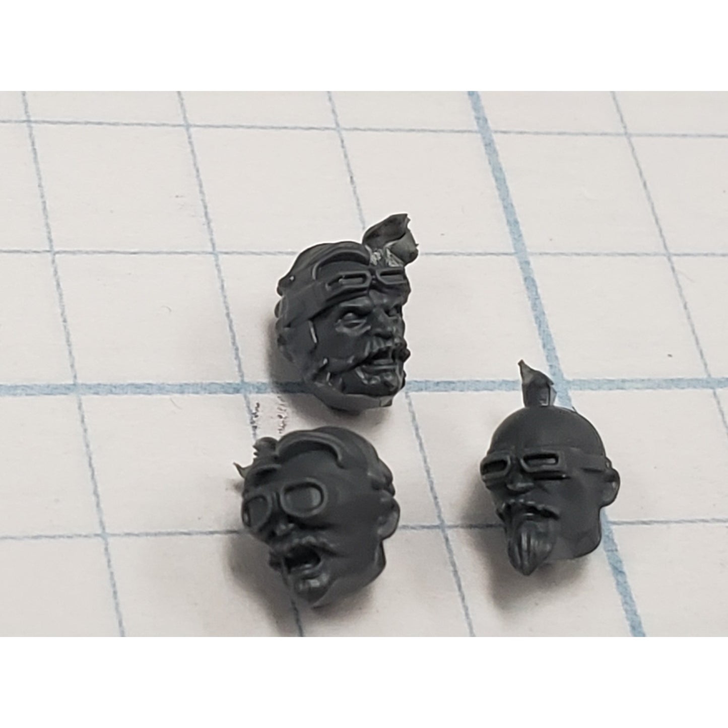 Necromunda Bits Orlock Weapon Upgrade Bare Heads x3 S03