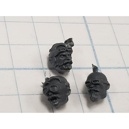 Necromunda Bits Orlock Weapon Upgrade Bare Heads x3 S03