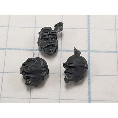 Necromunda Bits Orlock Weapon Upgrade Bare Heads x3 S03