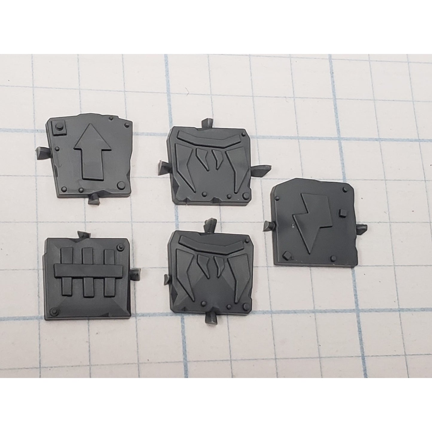 40k Ork Bits Trukk Glyph Sygil Plate Set x5 SG05