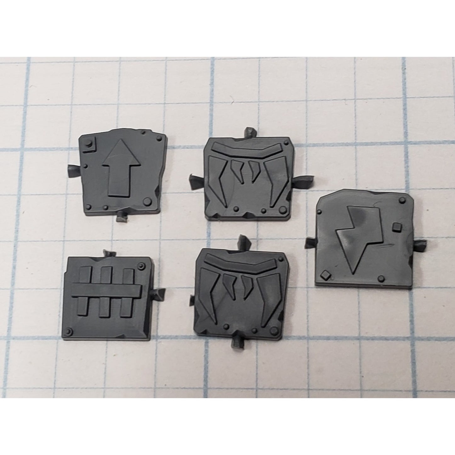 40k Ork Bits Trukk Glyph Sygil Plate Set x5 SG05