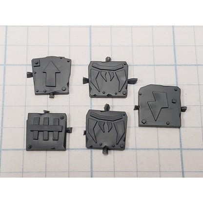 40k Ork Bits Trukk Glyph Sygil Plate Set x5 SG05