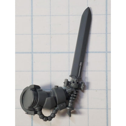 40k Space Marines Bits Terminator Squad Sergeant Power Sword w Arm #24
