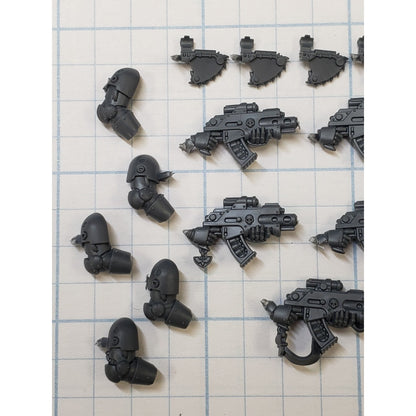 30k Space Marine Bits Legionnaire Mark II Crusade Bolter w Arms x5 Set