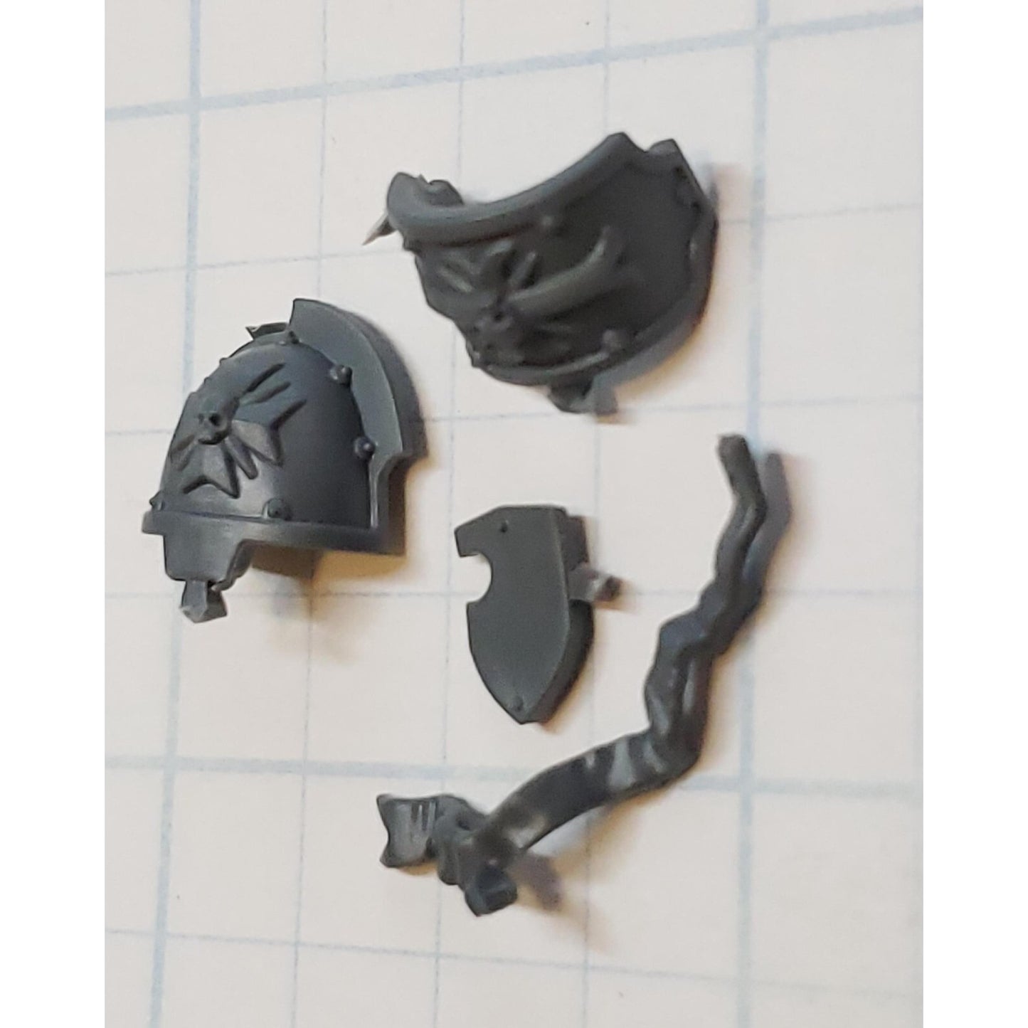 40k Black Templar Bits Marshal Shoulder Pads Purity Seal Honors