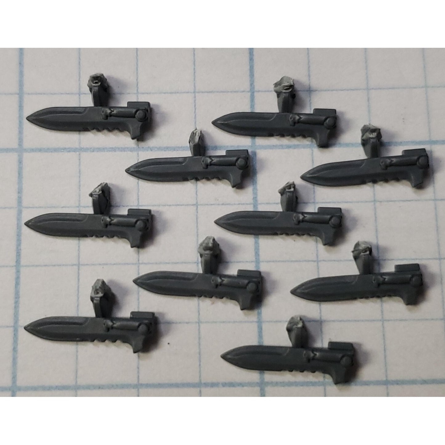 Warhammer 30K Space Marine Bits Mark 6 VI Tactical Squad Bolter Bayonets Set