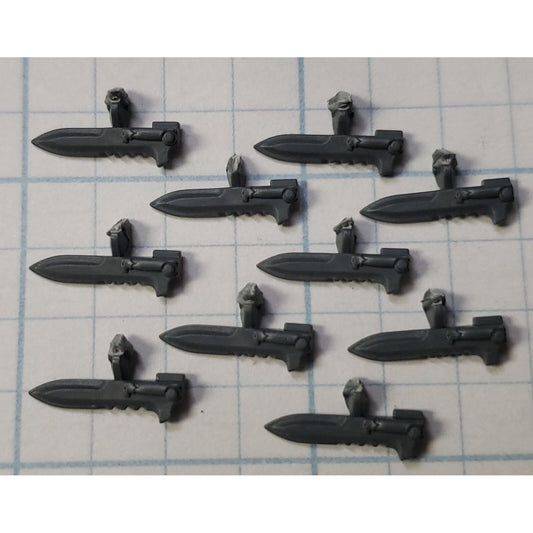 Warhammer 30K Space Marine Bits Mark 6 VI Tactical Squad Bolter Bayonets Set