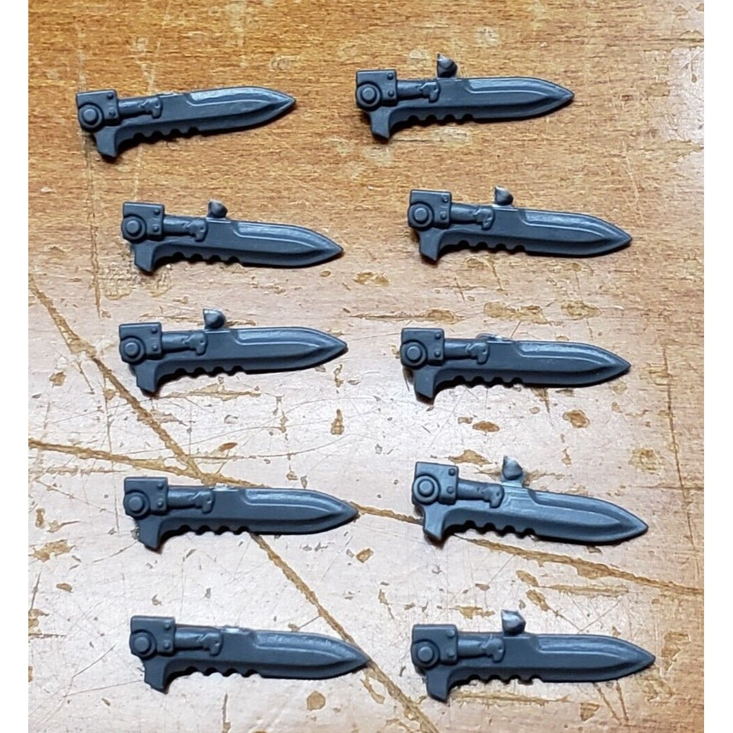 Warhammer 30K Space Marine Bits Mark 6 VI Tactical Squad Bolter Bayonets Set