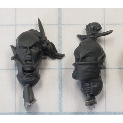 40k Drukhari Bits Kabalite Warrior  Bare Heads x3