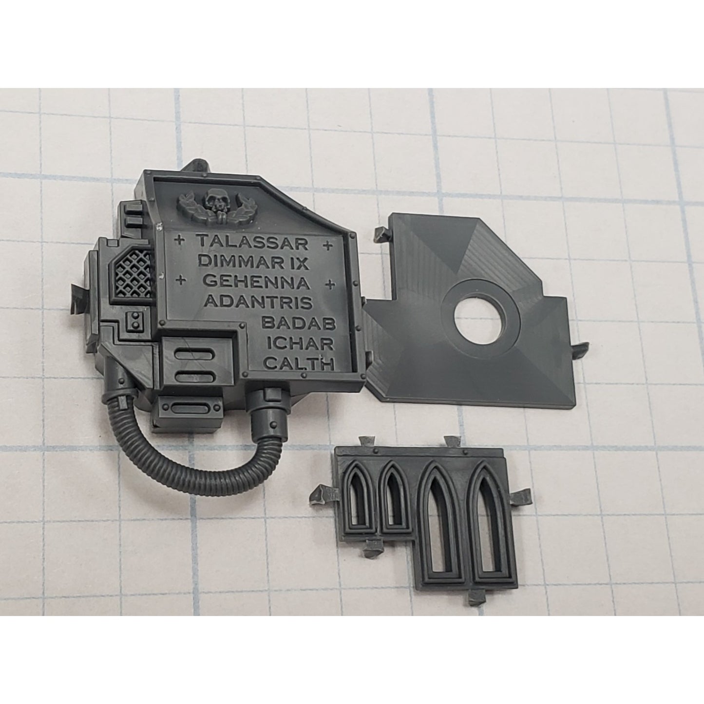 40K Space Marine Bits Venerable Dreadnought Engraved Gun Arm #70