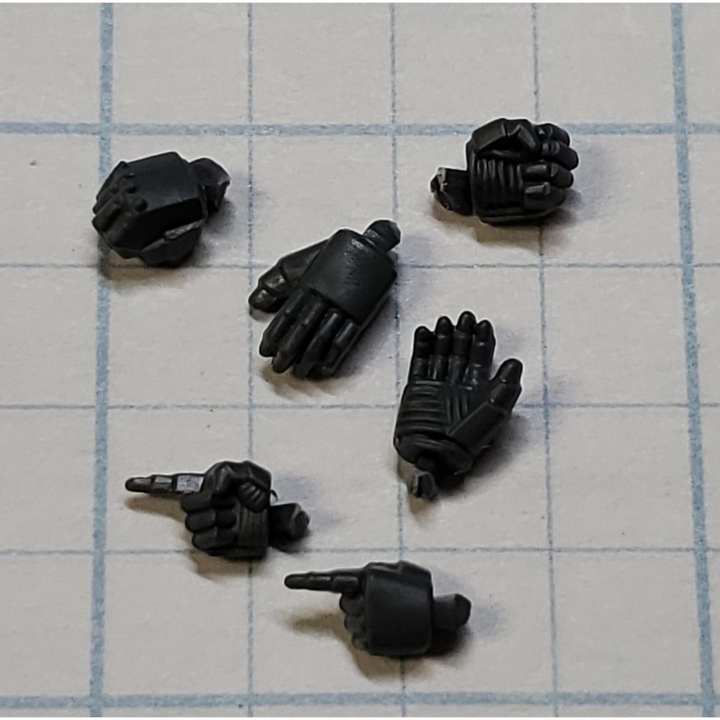 40k Space Marine Bits Devastator Point Clutch Command Hands x6