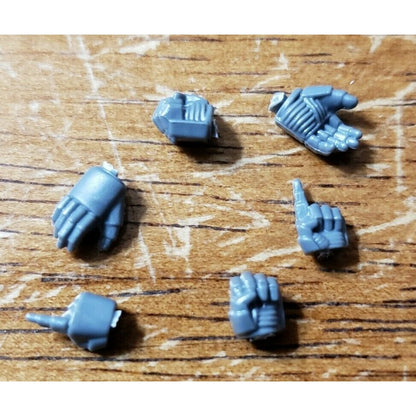40k Space Marine Bits Devastator Point Clutch Command Hands x6