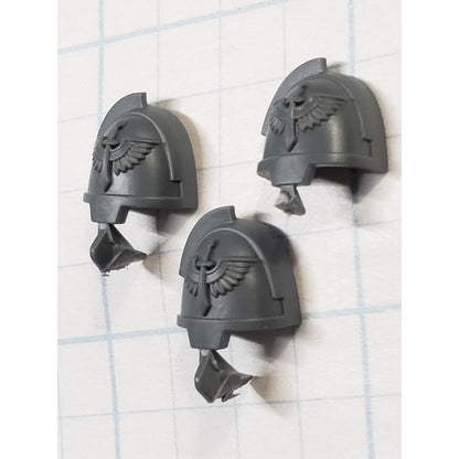 40k Dark Angels Bits Upgrade Crest Gravis Winged Sword Shoulder Pads x3 B11