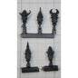 40k Drukhari Bits Kabalite Warrior Helmet Heads w Horns Spikes x5  A