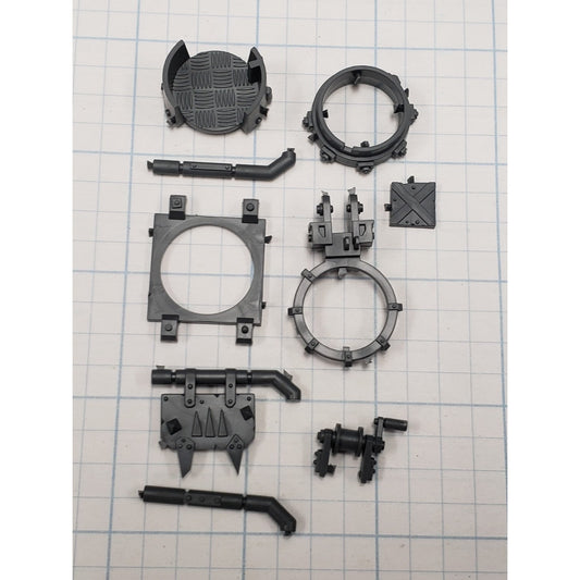 40k Ork Bits Trukk Front Turret w Mount & Glyph Set