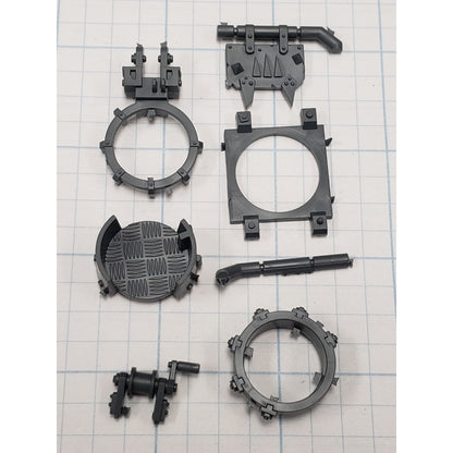 40k Ork Bits Trukk Front Turret w Mount & Glyph Set
