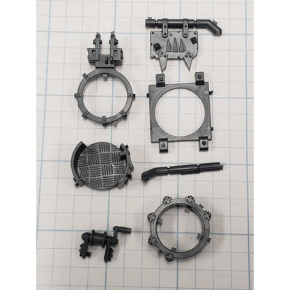 40k Ork Bits Trukk Front Turret w Mount & Glyph Set