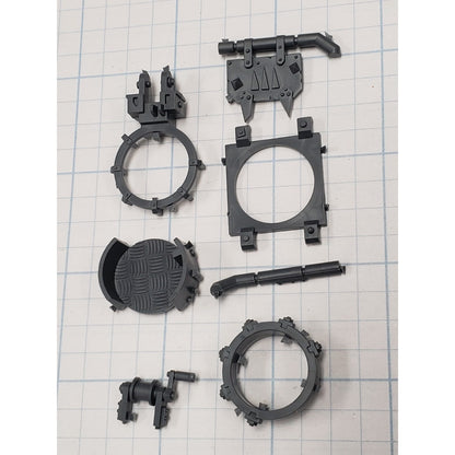 40k Ork Bits Trukk Front Turret w Mount & Glyph Set