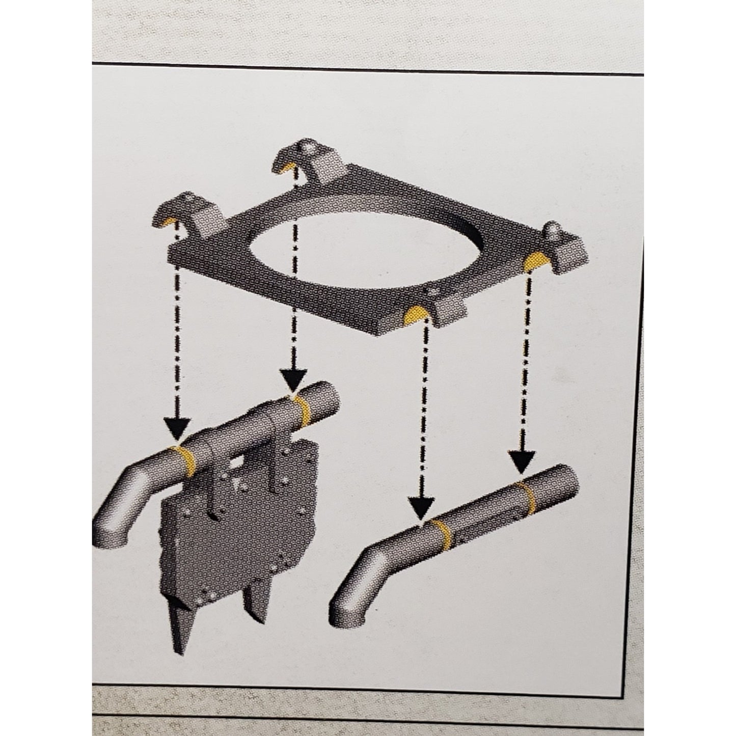 40k Ork Bits Trukk Front Turret w Mount & Glyph Set